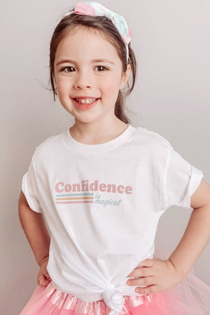 PRESALE - Confidence is Magical - Kids Crew - White
